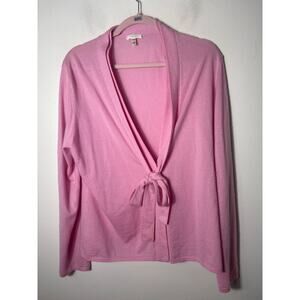 Escada Pink Long Sleeve Cashmere Cardigan Sz 46